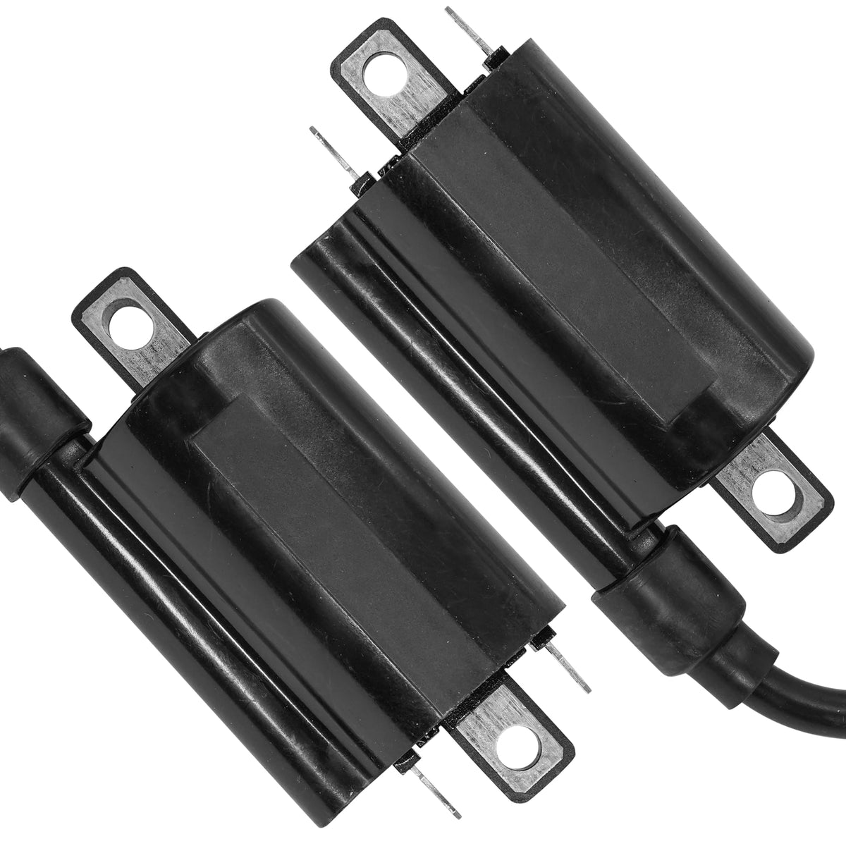 Caltric coil mounted on engine demonstrating correct fit and restored spark function