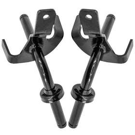 Caltric left spindle front view showing robust construction for precise steering