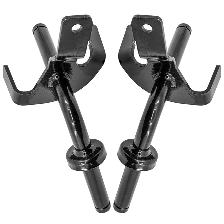 Caltric left spindle front view showing robust construction for precise steering