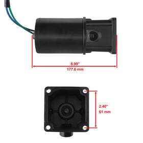 Caltric motor installed on outboard illustrating restored trim control