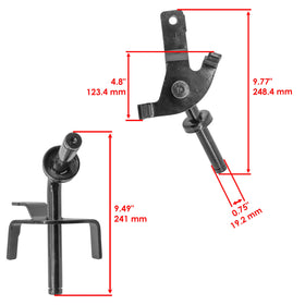 Caltric spindle pair beside ruler showing scale and matching dimensions