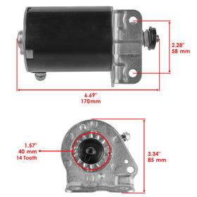 Caltric starter 14-tooth steel gear closeup demonstrating improved durability and engagement