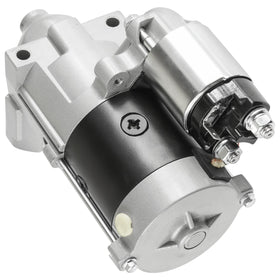 Caltric starter installed in engine demonstrating proper fit and restored cranking