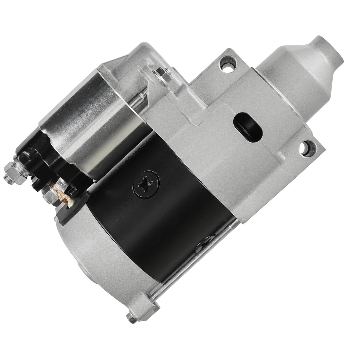 Caltric starter installed on tractor demonstrating direct replacement ease