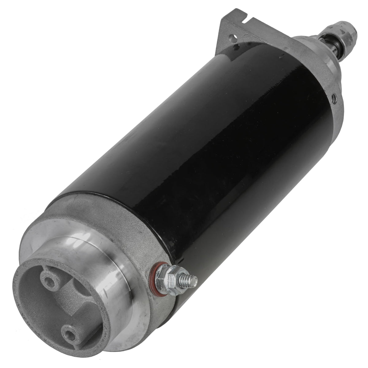 Caltric starter mounting holes detail showing precise bolt spacing