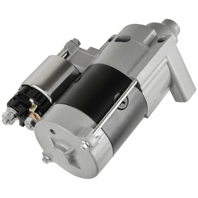Caltric starter pinion closeup showing gear teeth for secure engagement