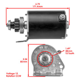 Caltric starter side profile highlighting durable casing and alignment