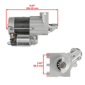 Caltric starter side profile displaying compact design and sturdy casing benefit