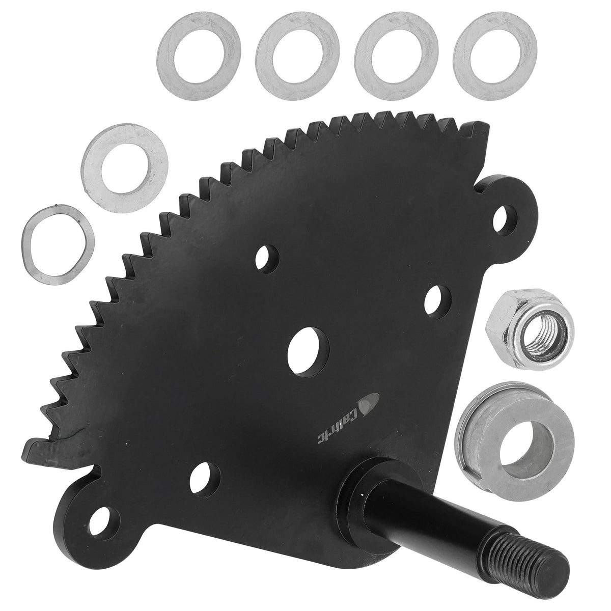 Caltric steering gear beside ruler for scale and easy compatibility check
