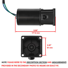 Caltric tilt trim motor gearcase close-up showing durable construction benefit