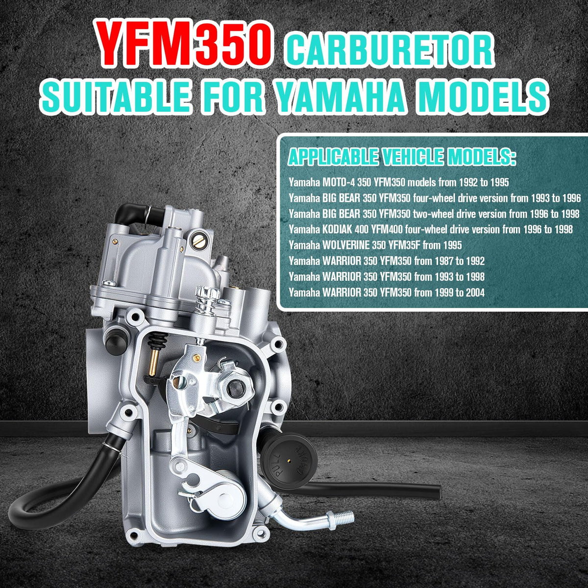 CALU LUKY carburetor side detail highlighting linkages and sturdy construction benefit