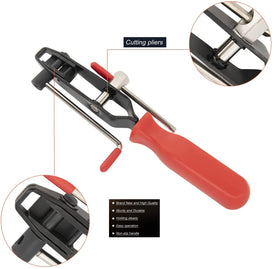 CALU LUKY assortment of 12 small and 12 large stainless clamps for fit variety