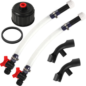Calvana front view of complete fuel hose kit showing tidy organization and reliability