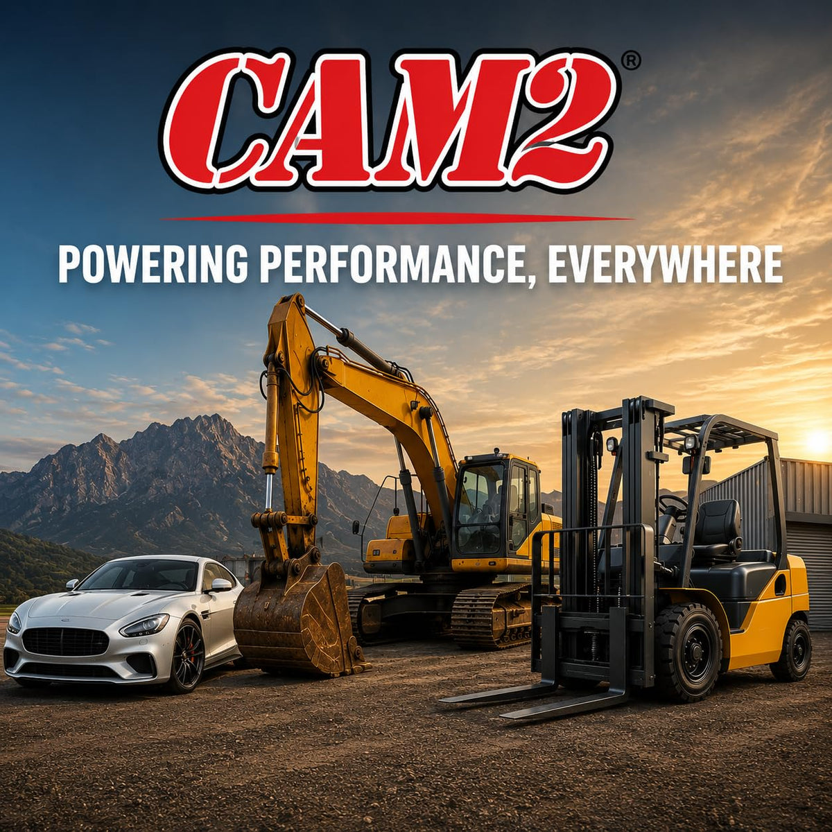 Cam2 Promax jug on a construction worksite illustrating on-site service convenience