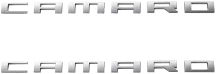 Generic Camaro emblem close-up detail highlighting chrome plating and refined texture