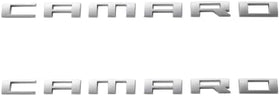 Generic Camaro emblem close-up detail highlighting chrome plating and refined texture