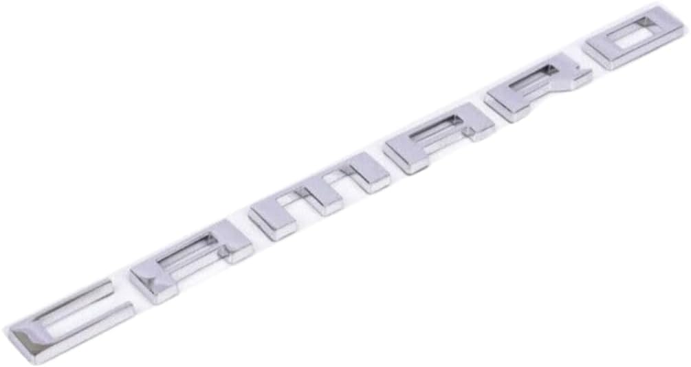Generic Camaro emblem beside ruler showing size and fit for accurate replacement