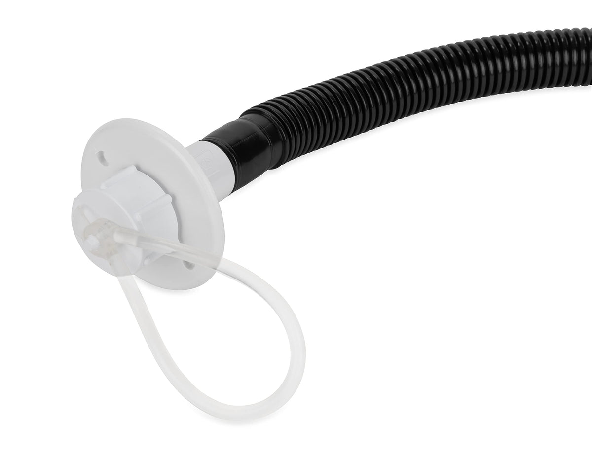 Camco 25-inch hose displayed for flexible routing under sink benefit