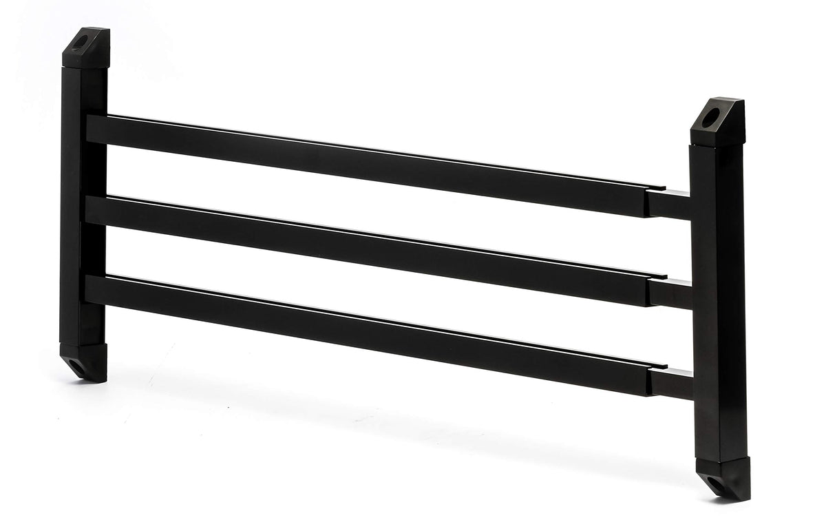 Camco 43976 front view showing black push bar and mounting hardware for stronger screens