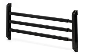 Camco 43976 front view showing black push bar and mounting hardware for stronger screens