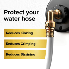 Camco close-up of threaded end highlighting secure connection benefit