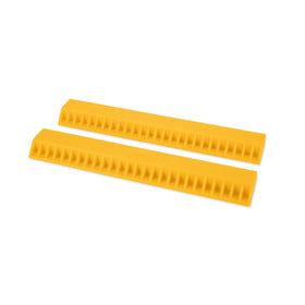 Camco AccuPark front view showing bright yellow stopper for clear parking