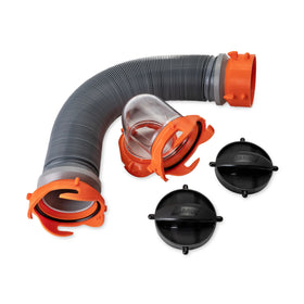 Camco bayonet storage caps protecting fittings and preventing odors during storage