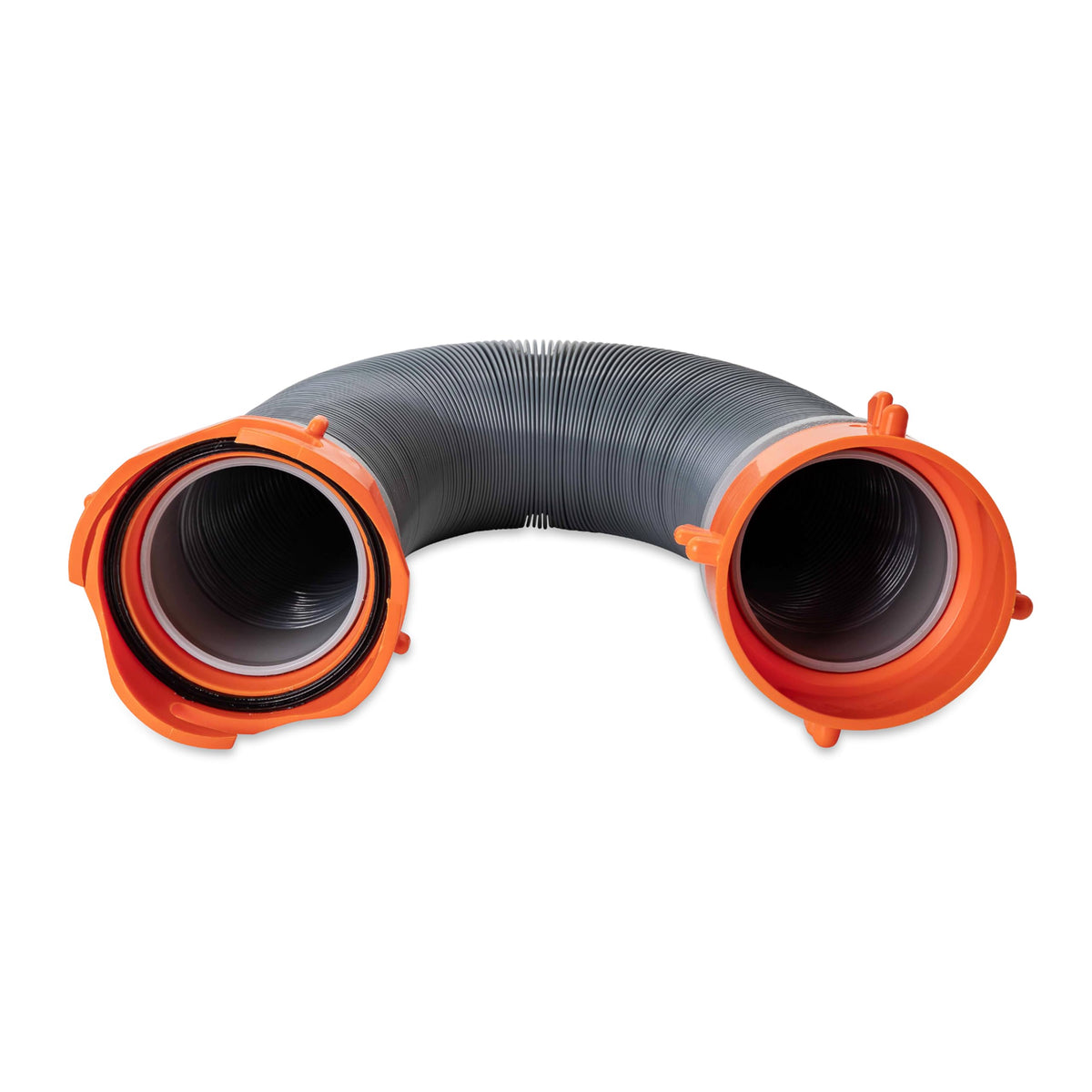 Camco swivel bayonet fitting detail demonstrating secure, leak-resistant connection benefit