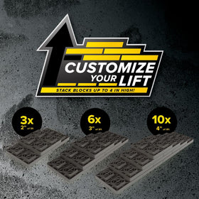 Camco close-up quad-grid surface showing reinforced texture for stable weight distribution