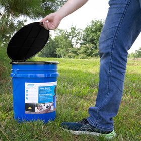 Camco in campsite setting showing practical outdoor comfort and privacy