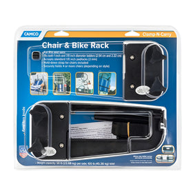 Camco swing arm folded illustrating ladder access when rack unused