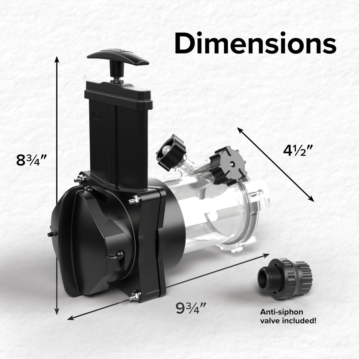 Camco clear adapter visual inspection showing when tanks are cleaned and safe