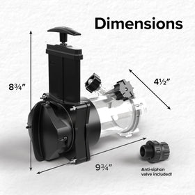 Camco clear adapter visual inspection showing when tanks are cleaned and safe
