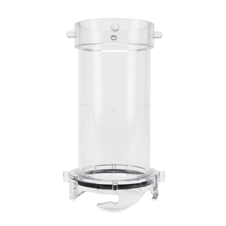 Camco clear extender front view showing optic-clear visibility and easy alignment