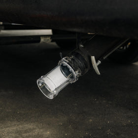 Camco extender connection detail with lug fitting for leak-free hookups benefit