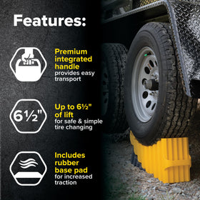 Camco curved trailer-aid carry handle detail for easy transport benefit