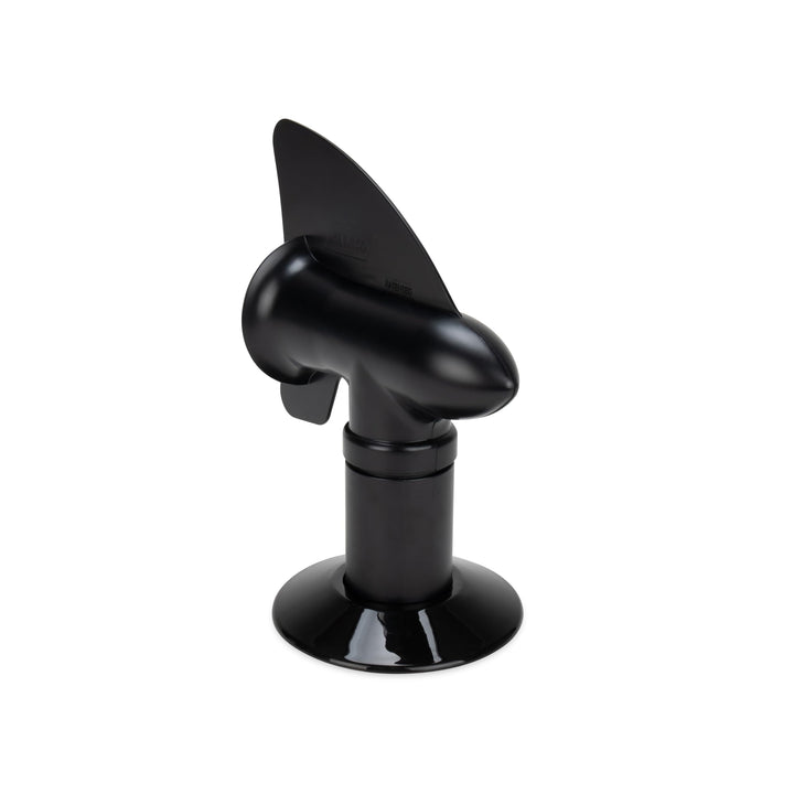 Camco Cyclone front view showing vent cap and airflow benefit