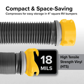 Camco connector caps shown preventing odors and keeping bay clean
