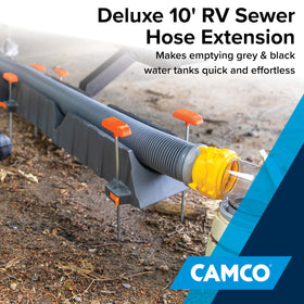 Camco heavy-duty vinyl close-up highlighting puncture-resistant durability