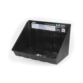Camco drain pan front view showing shape and size for leak protection