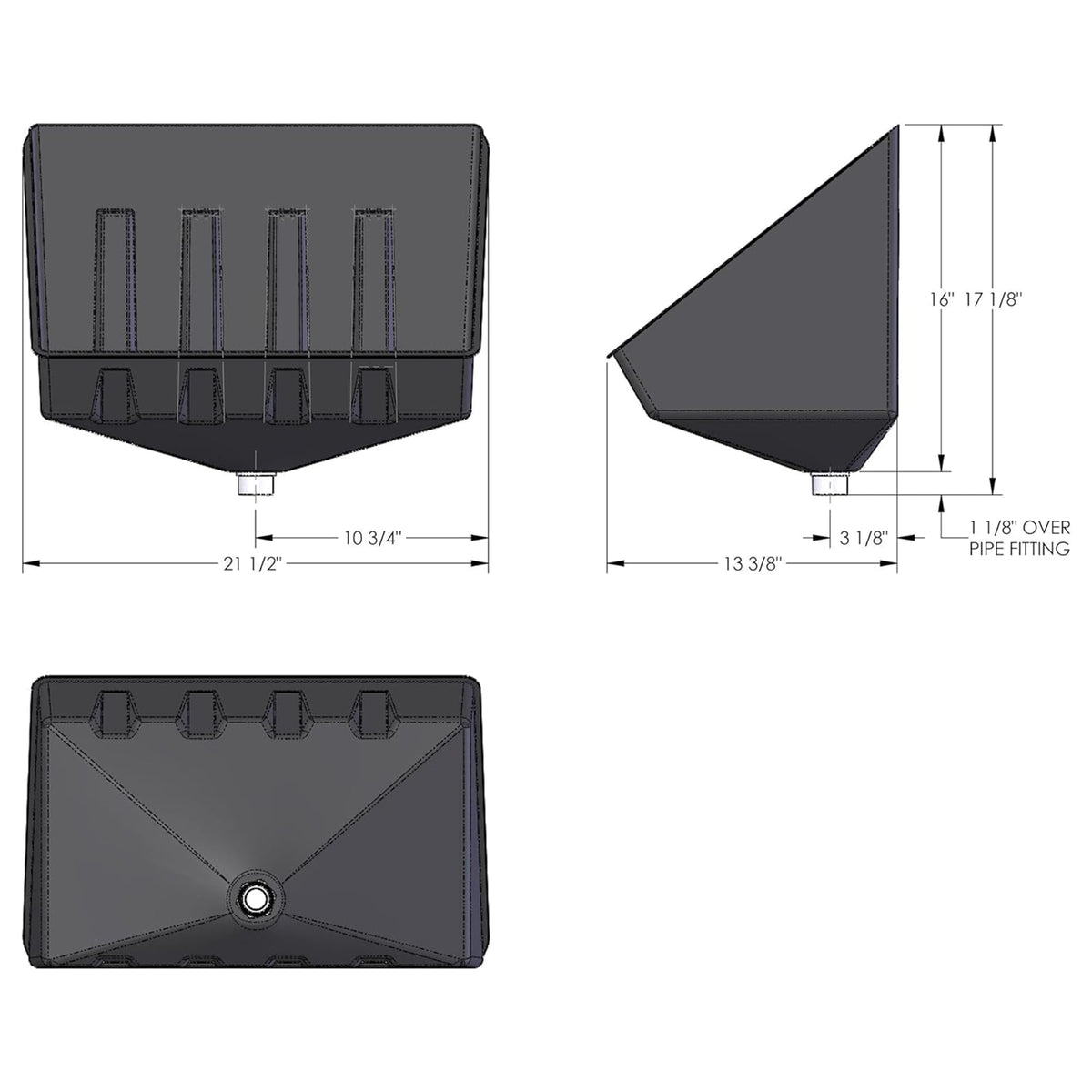Camco interior channel detail showing smooth surface for easy cleaning