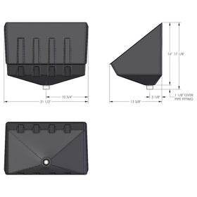 Camco interior channel detail showing smooth surface for easy cleaning