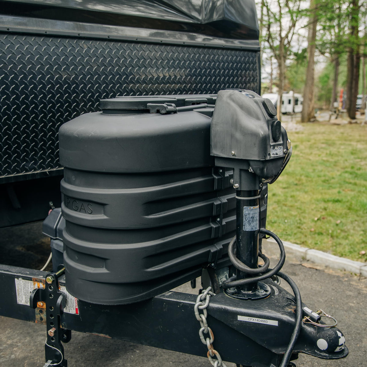 Camco installed on trailer demonstrating vehicle protection and neat appearance
