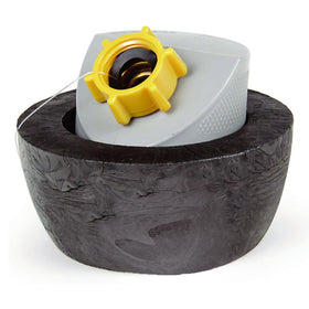 Camco Easy Slip next to ruler showing dimensions for easy storage and fit benefit