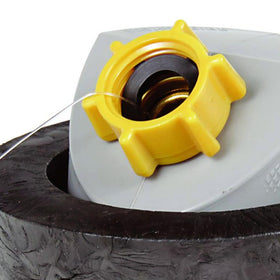 Camco connection detail showing slip-fit interface for fast tool-free attachment benefit