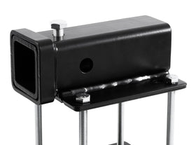 Camco-mounted bike rack carrying bicycles for easier transport