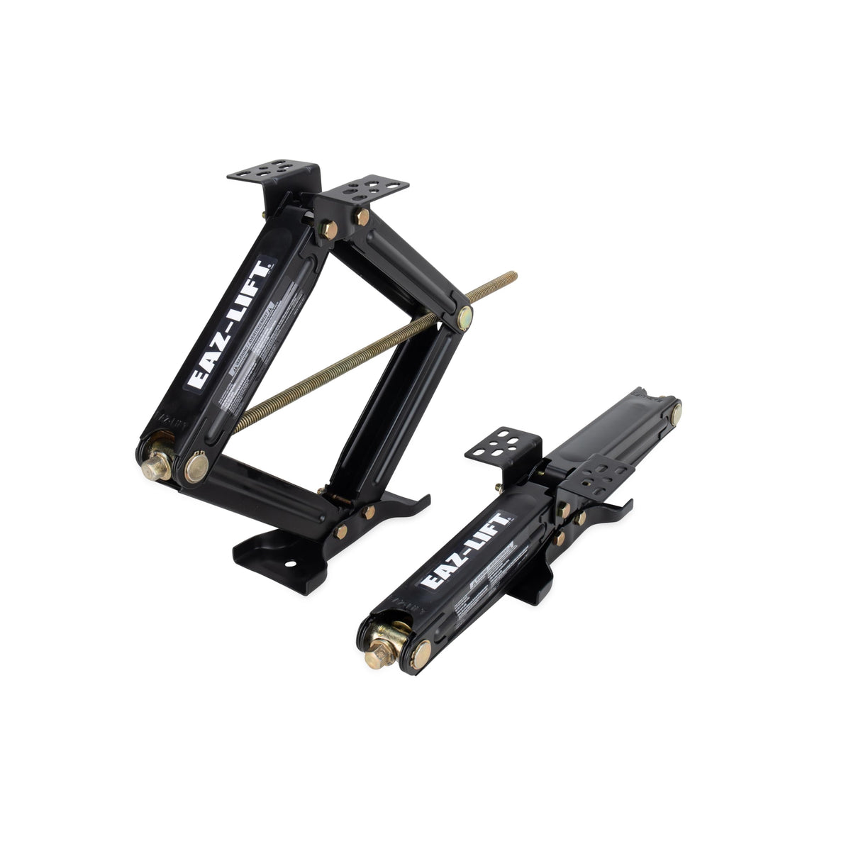 Camco EAZ-Lift front view showing sturdy steel frame and stable base benefit