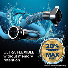 Camco EVOFlex hose texture close-up showing diamond reinforcement for kink resistance