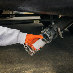 Camco bayonet ends close-up illustrating secure connection and quick install