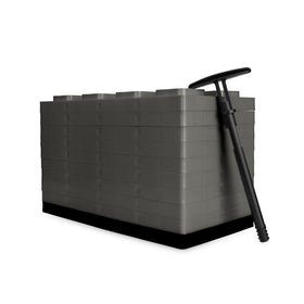 Camco FasTen front pack view showing ten interlocking blocks and portability